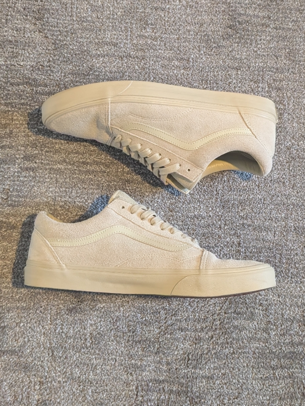 Vans Old Skool Mono Suede Tan Low Top Sneakers - Mens 13 - Picture 7 of 12